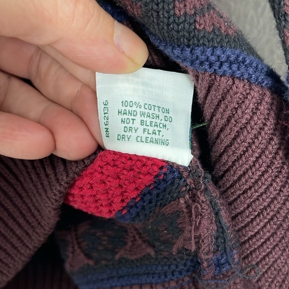 Vintage Men's Guess U.S. 100% Cotton Knit Crew Neck Y2K Sweater Size Medium - Picture 7 of 8